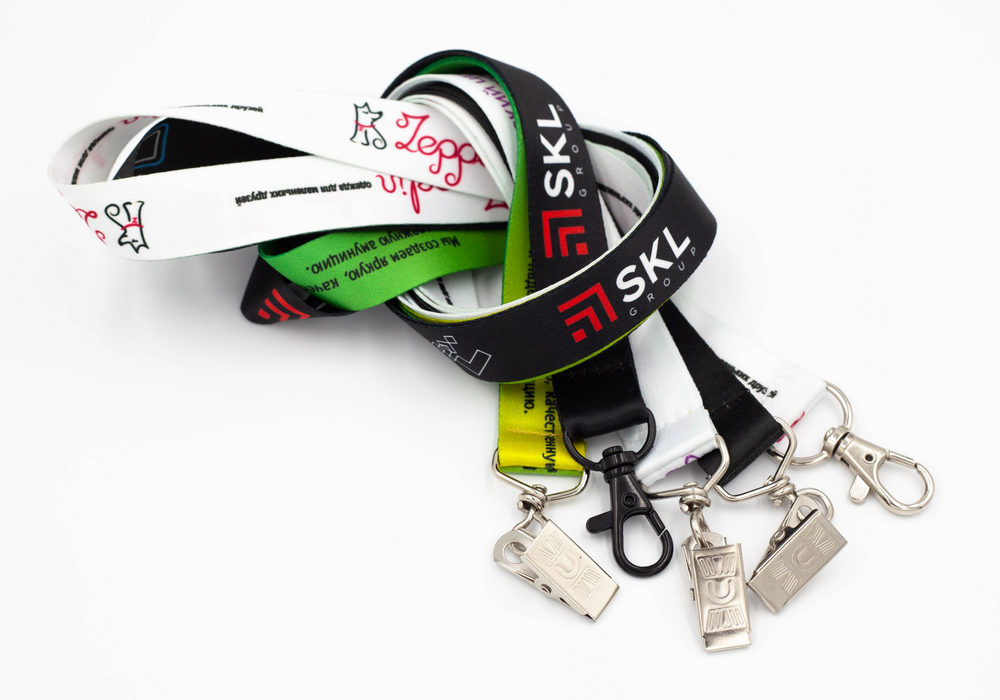 Пример лент для бейджа с печатью